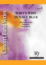 Who's Who in Navy Blue Concert Band sheet music cover